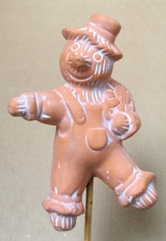 Vogelscheuche mit Sonnenblume, terracotta